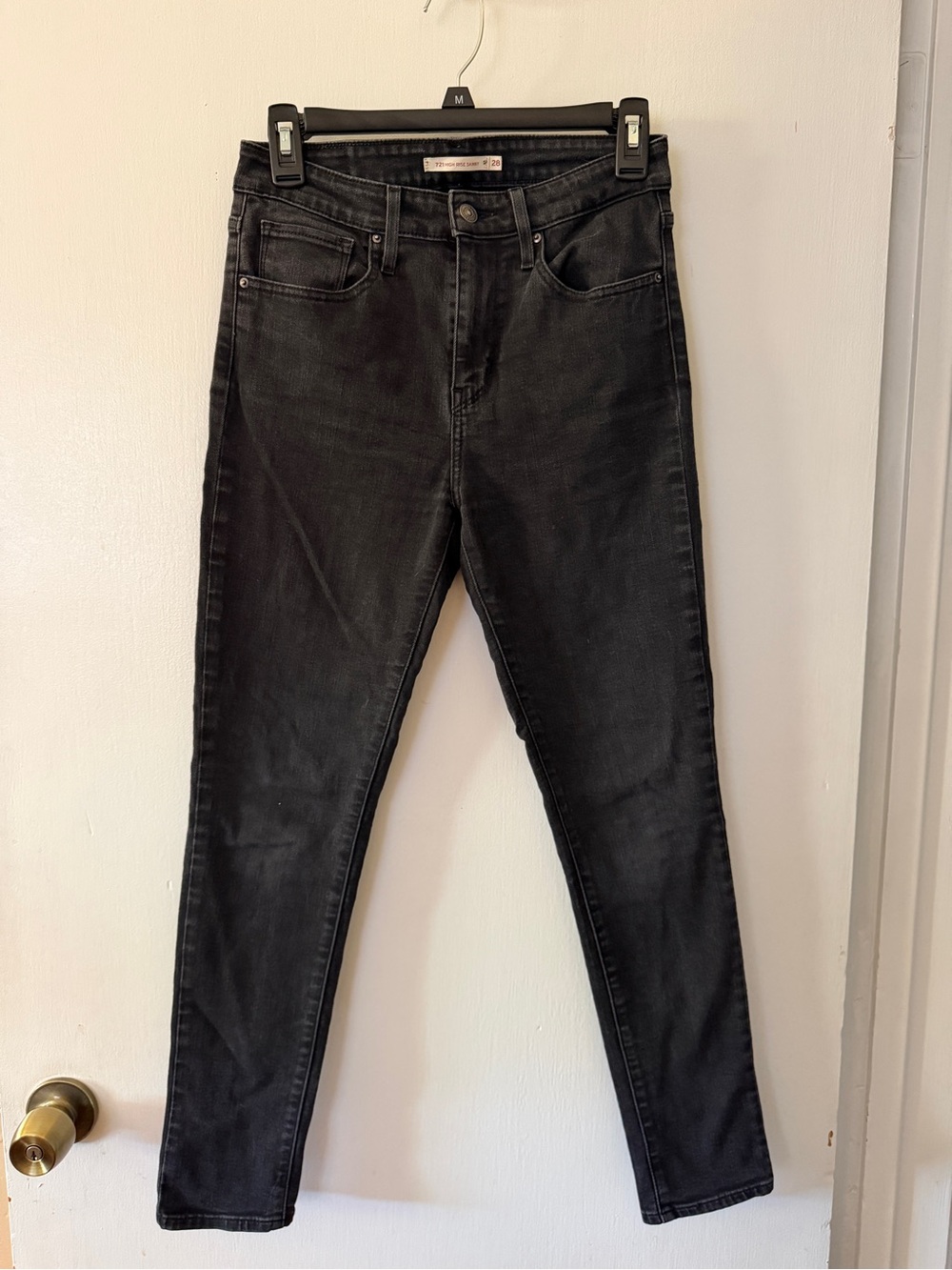 Levi's 721 High Rise Skinny Jeans - Size 28 - Gray Denim